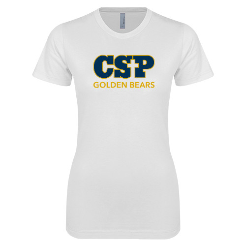 Main Image for  Next Level Womens White Boyfriend Tee