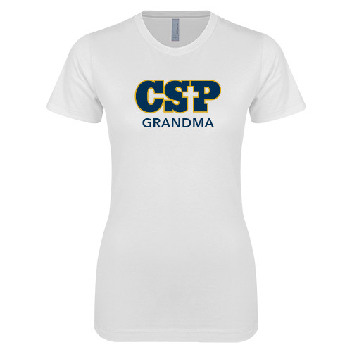 Main Image for  Next Level Womens White Boyfriend Tee