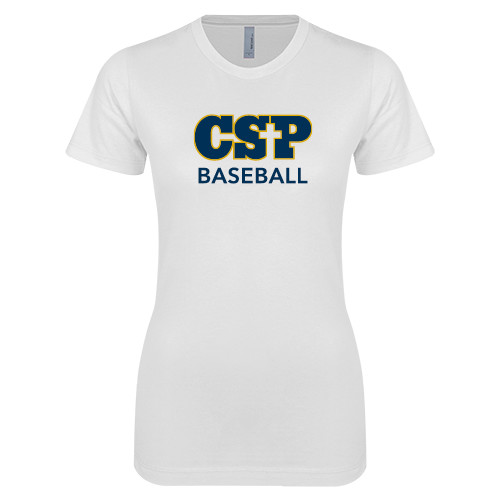 Main Image for  Next Level Womens White Boyfriend Tee