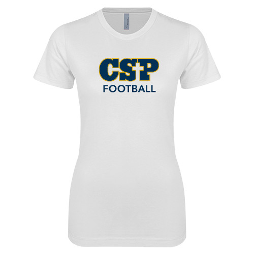 Main Image for  Next Level Womens White Boyfriend Tee