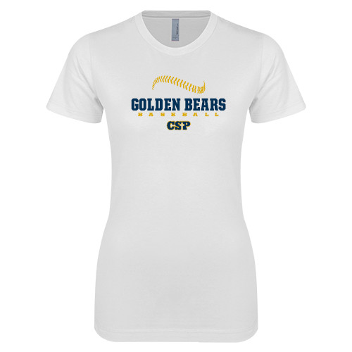Main Image for  Next Level Womens White Boyfriend Tee
