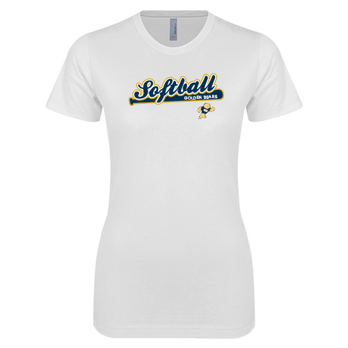 Main Image for  Next Level Womens White Boyfriend Tee