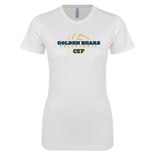 Main Image for  Next Level Womens White Boyfriend Tee