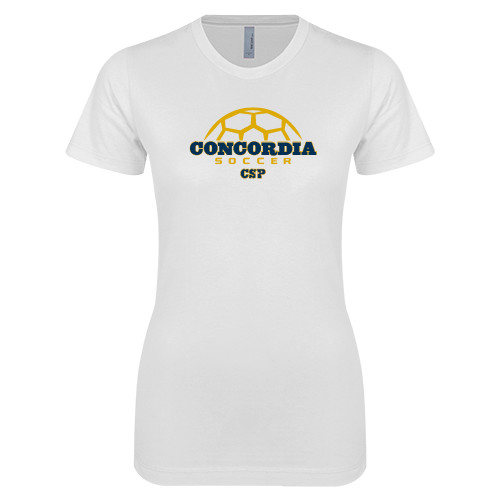 Main Image for  Next Level Womens White Boyfriend Tee