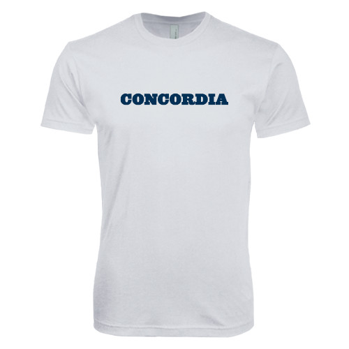 Next Level White SoftStyle T Shirt - Concordia Wordmark