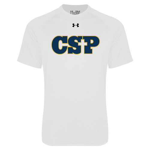  Under Armour White Tech Tee - Primary Mark