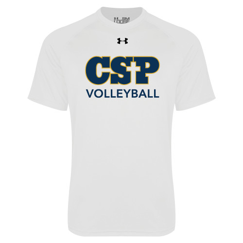  Under Armour White Tech Tee - Volleyball
