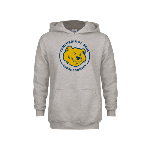  Youth Grey Fleece Hood - Golden Bears Cross Country