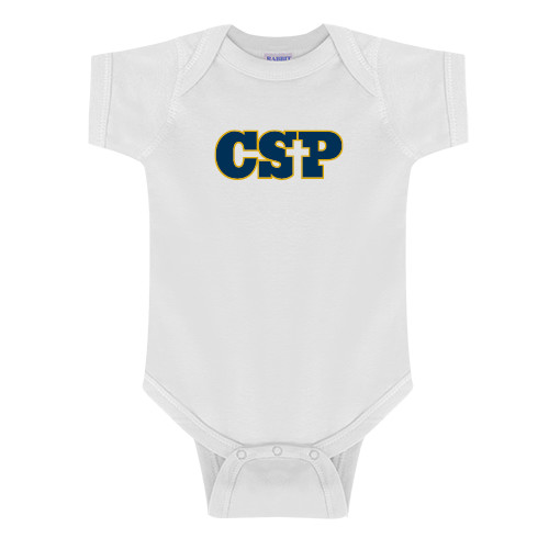  White Infant Onesie - Primary Mark