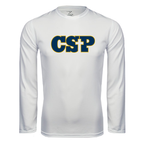 Main Image for  White Performance Long Sleeve Shirt