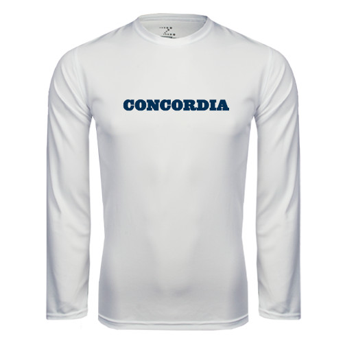 Main Image for  White Performance Long Sleeve Shirt