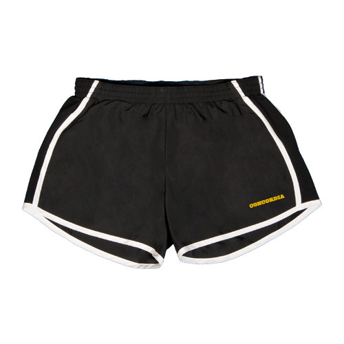  Womens Black/White Team Short - Concordia Wordmark