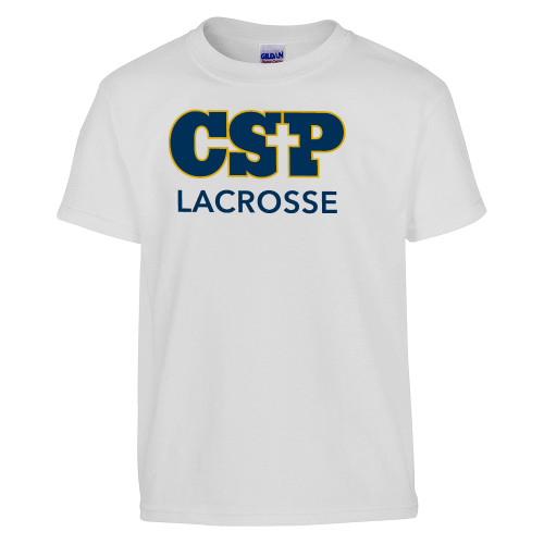  Youth White T Shirt - CSP Lacrosse