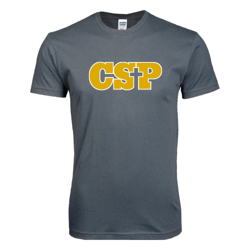  Next Level Charcoal SoftStyle T Shirt - Primary Mark
