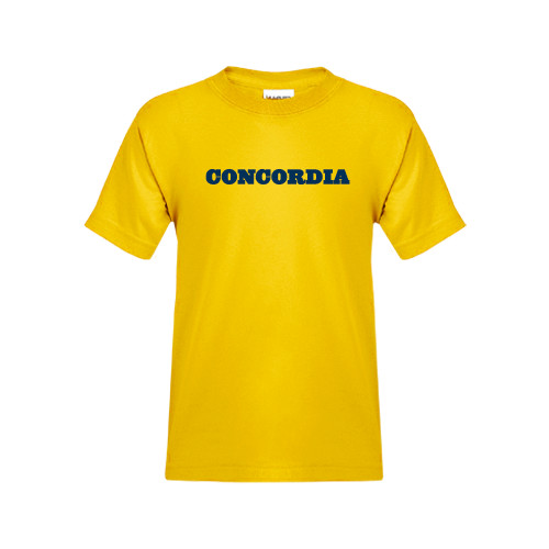  Youth Gold T-Shirt - Concordia Wordmark