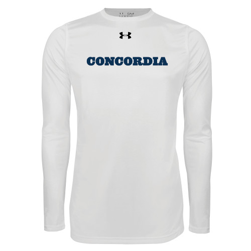 Main Image for  Under Armour White Long Sleeve Tech Tee
