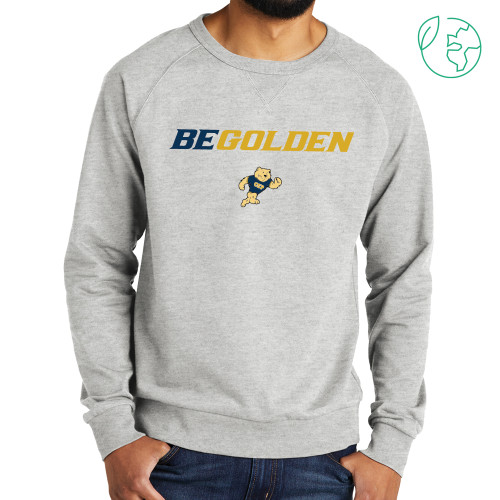 Allmade Light Grey Organic French Terry Crewneck Sweatshirt - Be Golden