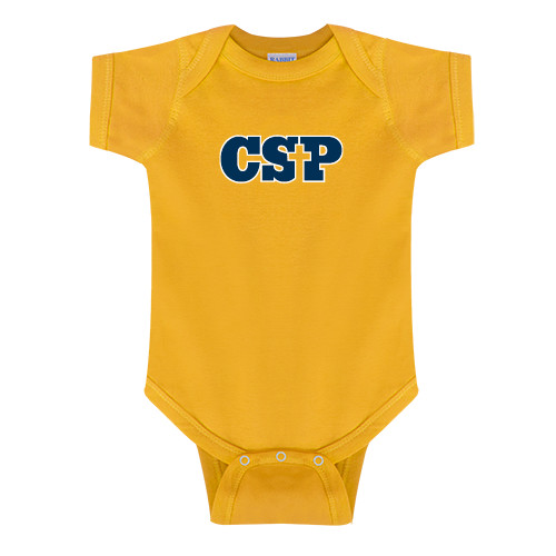  Gold Infant Onesie - Primary Mark