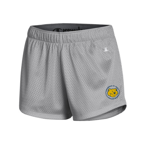  Champion Womens Grey Mesh Short - Concordia St. Paul Golden Bears Badge