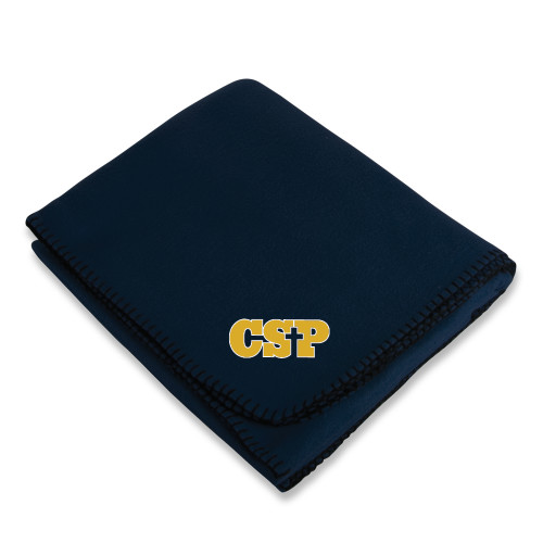  Navy Arctic Fleece Blanket - Primary Mark