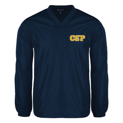  Navy V Neck Raglan Windshirt - Primary Mark