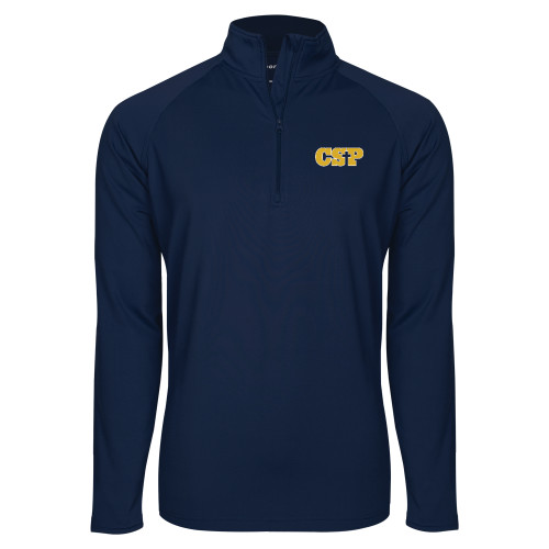  Sport Tek Navy Sport Wick Stretch 1/2 Zip Pullover - Primary Mark