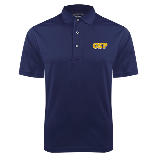  Navy Dry Mesh Polo - Primary Mark