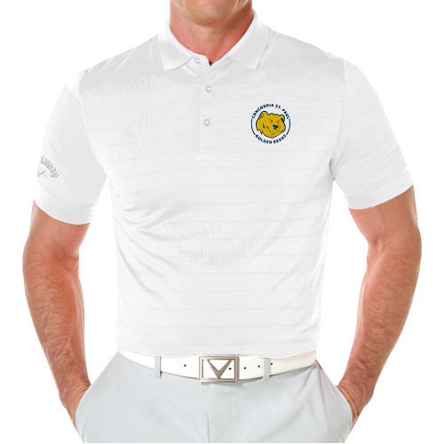  Callaway White Opti Vent Polo - Concordia St. Paul Golden Bears Badge