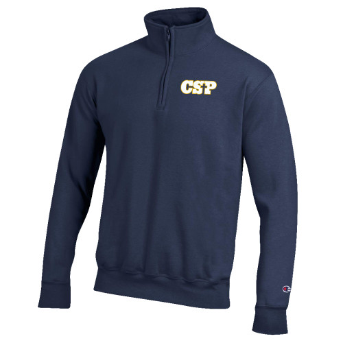  Champion Navy Fleece 1/4 Zip - CSP Wordmark