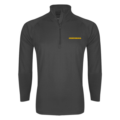  Sport Tek Charcoal Sport Wick Stretch 1/2 Zip Pullover - Concordia Wordmark