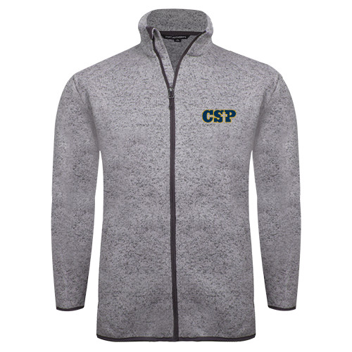 Grey Heather Sweater Fleece Jacket - Primary Mark