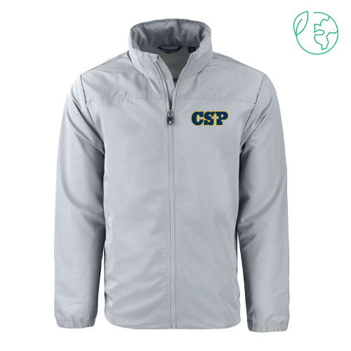  C&B Grey Charter Eco Recycled Full Zip Jacket - CSP Wordmark
