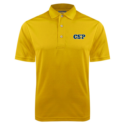  Gold Dry Mesh Polo - Primary Mark