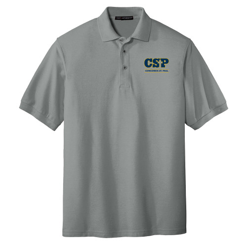  Cool Grey Silk Touch Polo - CSP Concordia St. Paul Stacked