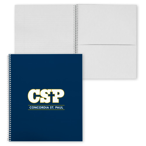  College Spiral Notebook w/Clear Coil - CSP Concordia St. Paul Stacked