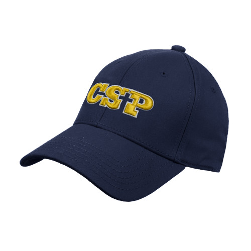  Navy Structured Adjustable Pro Style Hat - Primary Mark