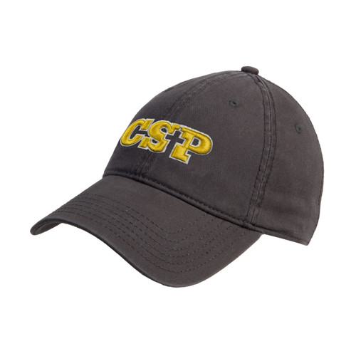 Charcoal Unstructured Adjustable Low Profile Hat - Primary Mark