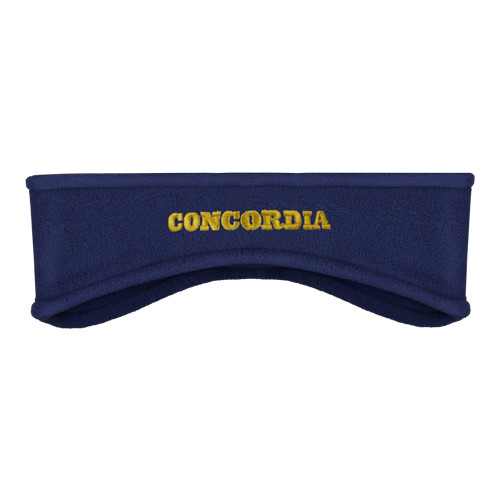  Navy Stretch Fleece Headband - Concordia Wordmark