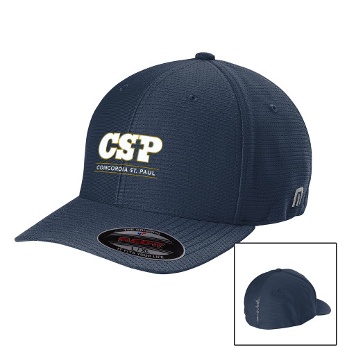  TravisMathew Navy Flexback Cap - CSP Concordia St. Paul Stacked