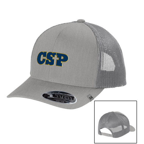  TravisMathew Light Grey Trucker Cap - CSP Wordmark