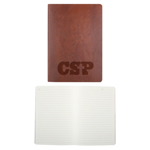  Fabrizio Brown Soft Cover Journal - Primary Mark Engraved