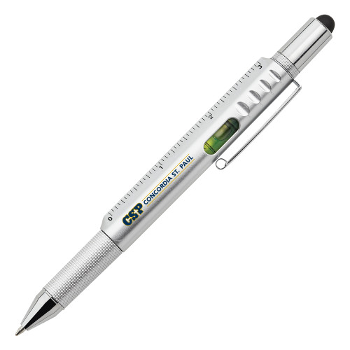 6 in 1 Silver Ballpoint Pen - CSP Concordia St. Paul Flat