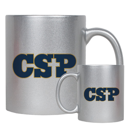  Full Color Silver Metallic Mug 11oz - Primary Mark