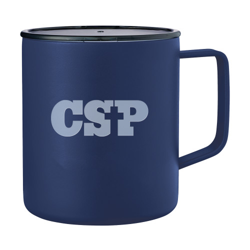  Rover Camp Vacuum Insulated Navy Mug 14oz - Primary Mark Engraved