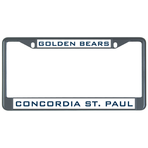  Metal License Plate Frame in Black - Golden Bears