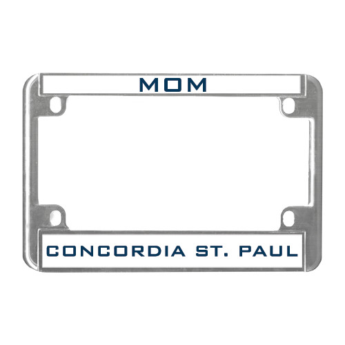  Metal Motorcycle License Plate Frame in Chrome - Mom