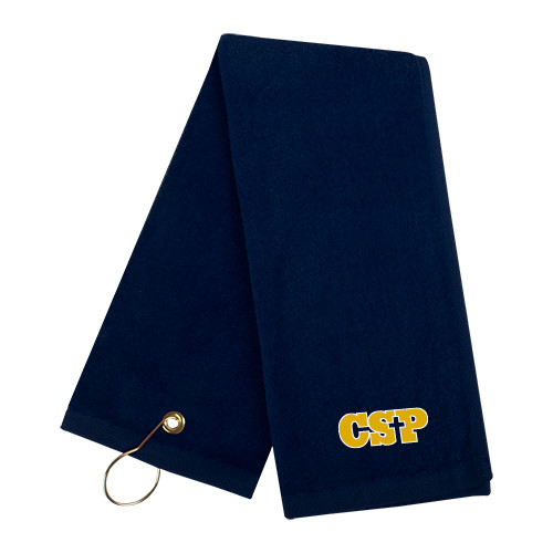  Navy Golf Towel - Primary Mark