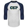 Thumbnail image for  White/Navy Raglan Baseball T Shirt