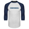 Thumbnail image for  White/Navy Raglan Baseball T Shirt