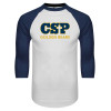Thumbnail image for  White/Navy Raglan Baseball T Shirt